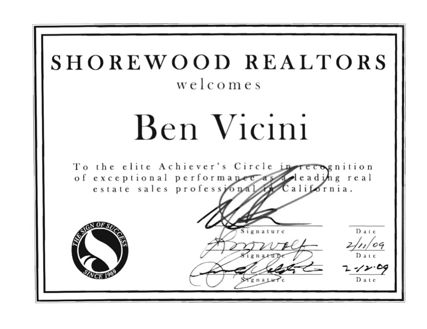2009 Shorewood Recognition