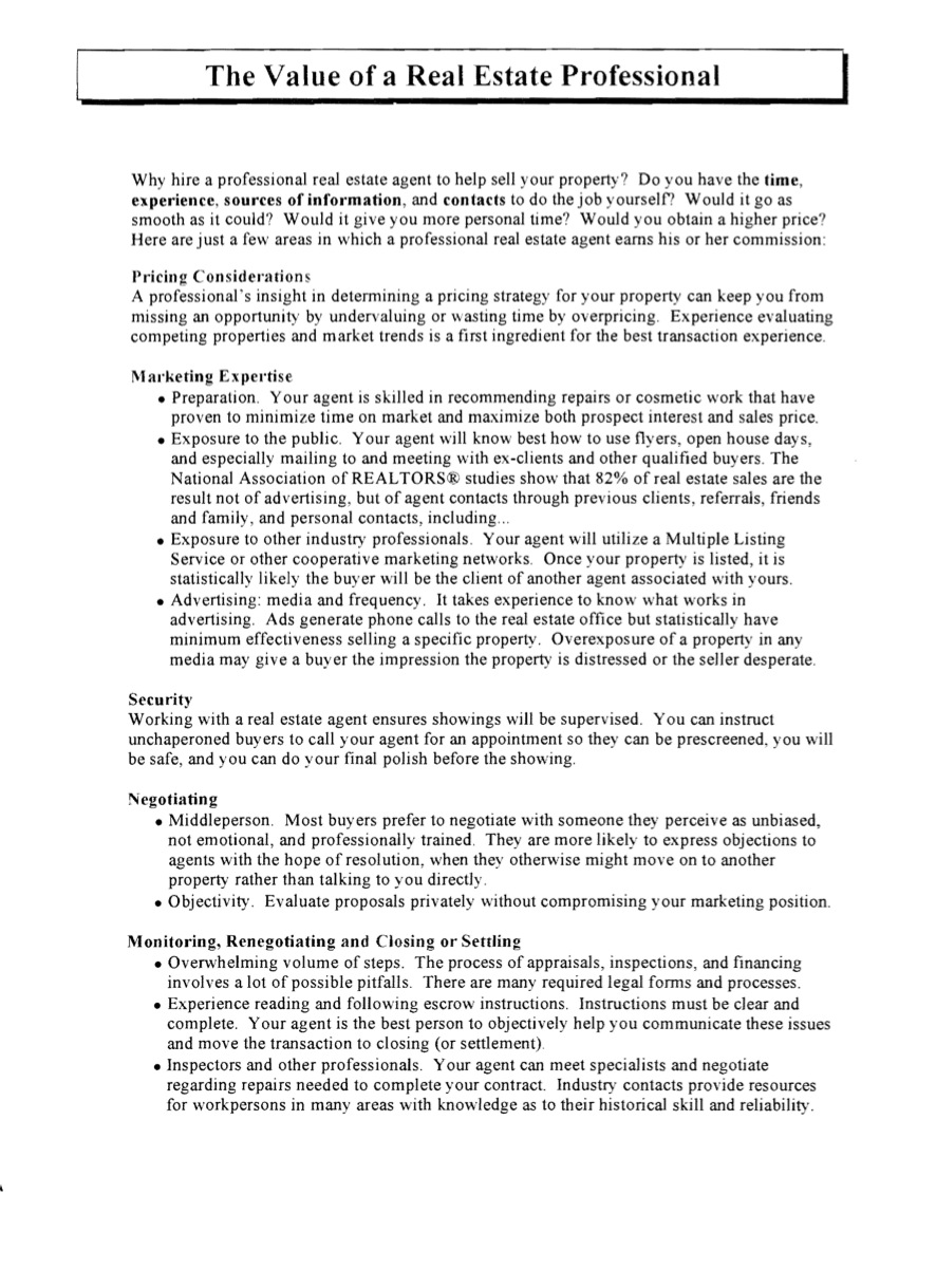 Vicini's Value as a Professional Broker