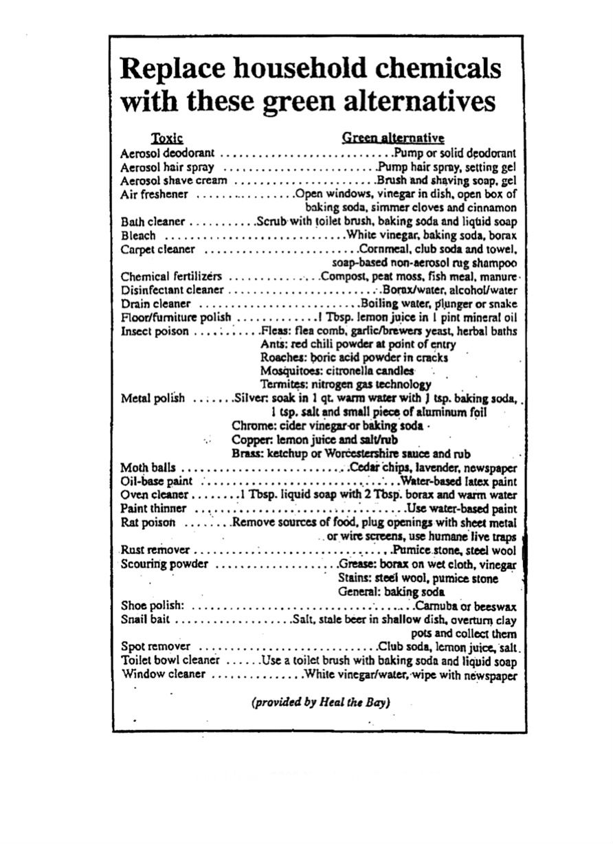 Vicini's Household Green Alternatives